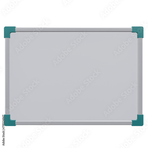 whiteboard, office 3d icon illustration with transparent background
