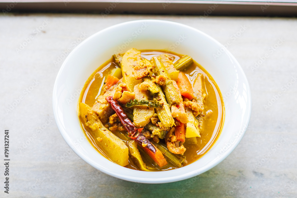 selective focus of famous Bengali recipe selective focus of famous Bengali recipe