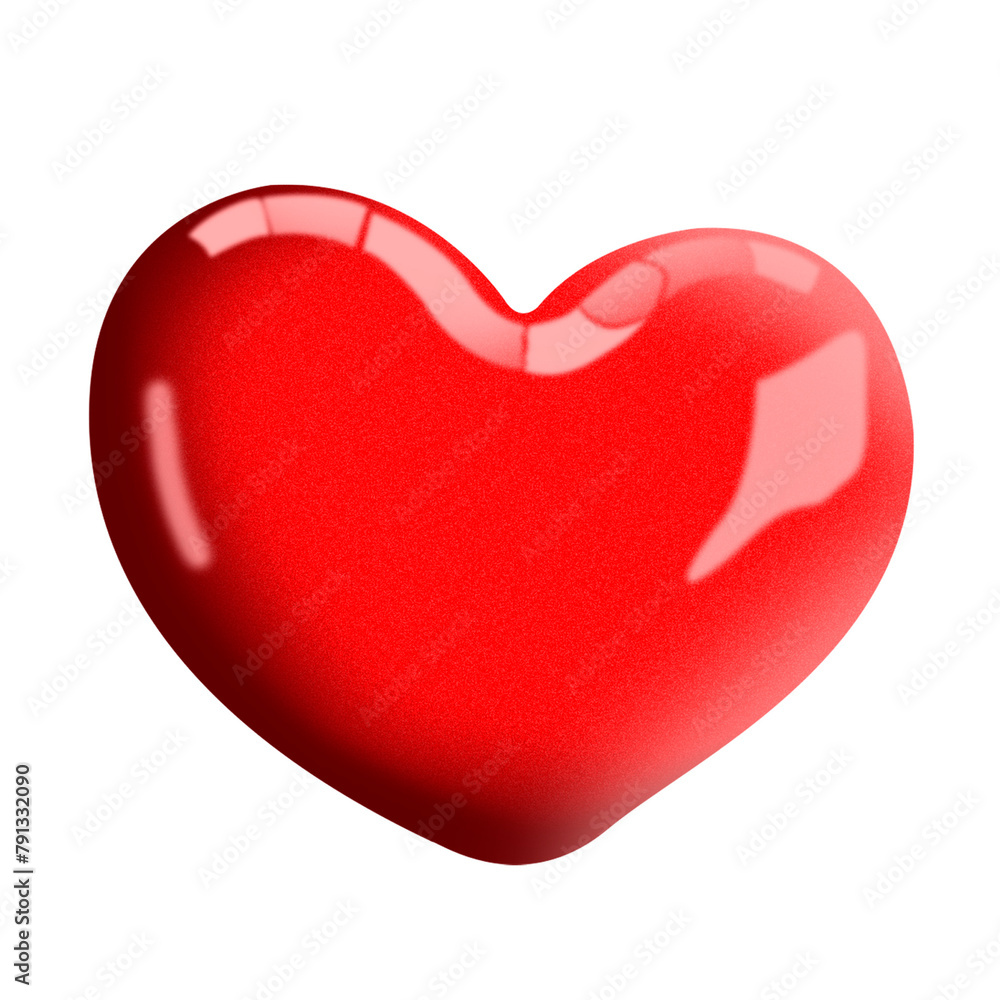 red heart isolated on white red heart isolated on white