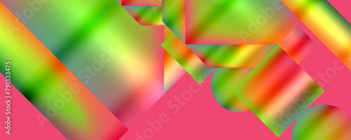 Vibrant hues swirl together in a kaleidoscope of colors on a pink backdrop, resembling a creative masterpiece crafted by nature with petals, water, plants, flowers, grass, and trees