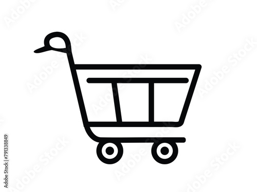 Trolley  shopping icons vector