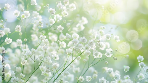 white soft flowers