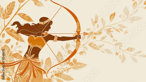 Artemis in Greek religion is the goddess of wild animals, the hunt, vegetation,chastity and childbirth. Artemis was the daughter of Zeus and Leto and the twin sister of Apollo photo