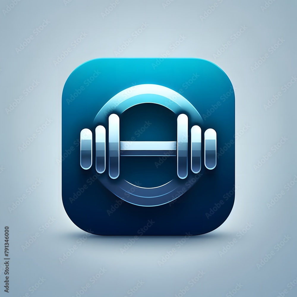 Fitness and Health App Icon Design Fitness and Health App Icon Design