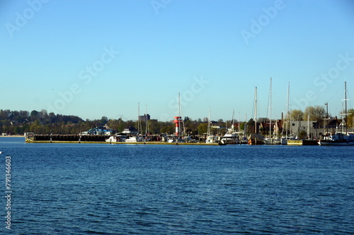Port in the Town Eckernförde at the Baltic Sea, Schleswig - Holstein