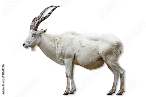 Addax isolated on white photo