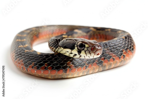 Aesculapian Snake isolated on white
