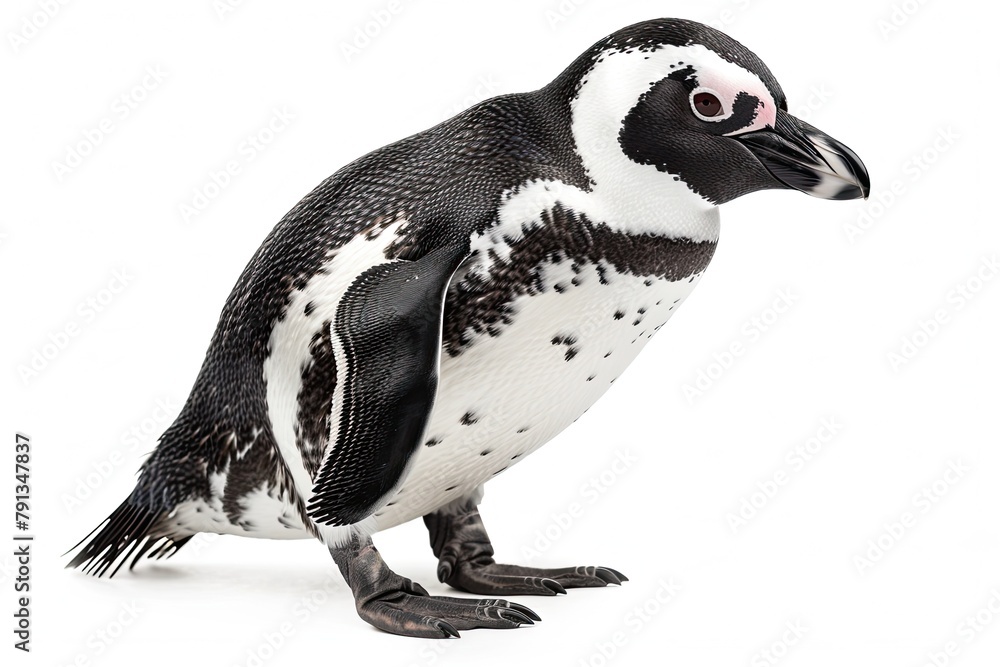 Fototapeta premium African Penguin isolated on white