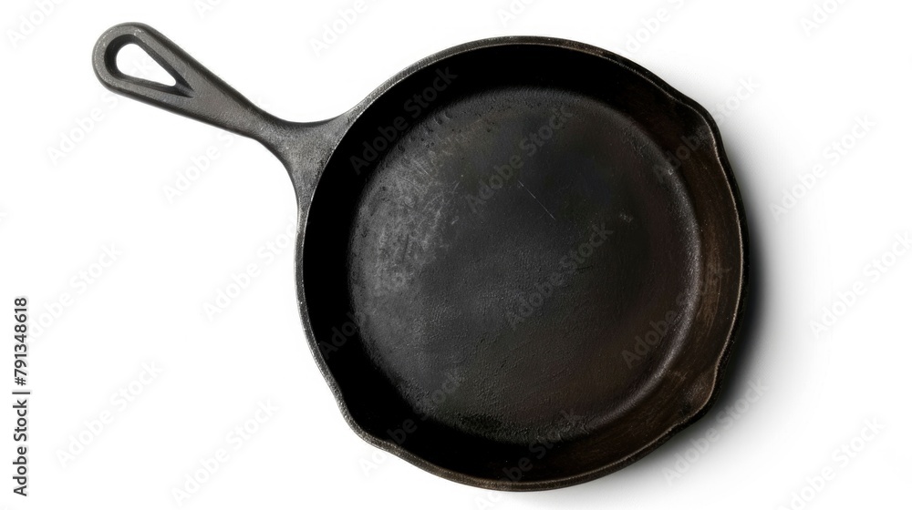 iron cast frying pan isolated white background iron cast frying pan isolated white background