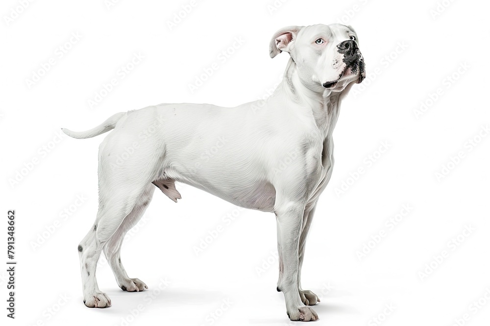 American Bulldog isolated on white