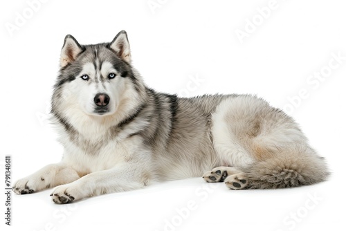 Alusky isolated on white photo