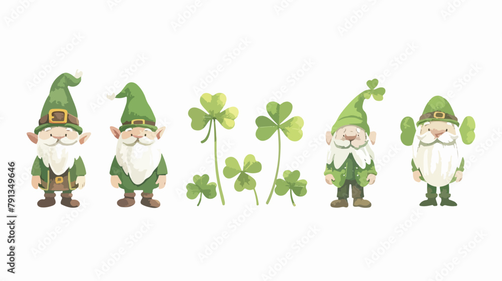 St Patrick Day Gnome Green Clover So Lucky Shamrock L