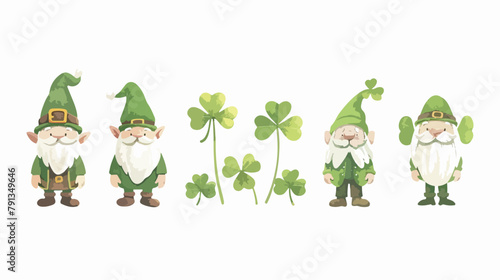 St Patrick Day Gnome Green Clover So Lucky Shamrock L