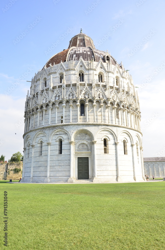 Cathedral complex in Italian city Pisa. Duomo di pisa
