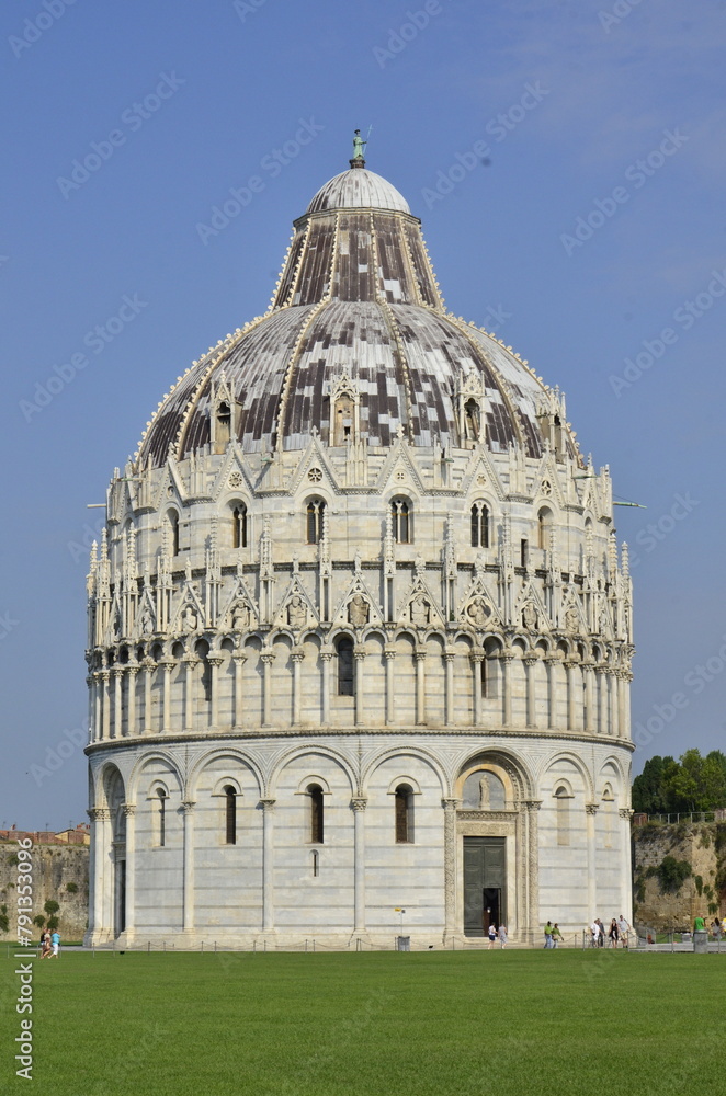 Cathedral complex in Italian city Pisa. Duomo di pisa