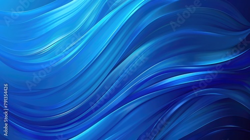 Abstract blue background with smooth lines. Vector illustration. Clip-art