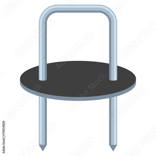 Landscape staples vector cartoon illustration isolated on a white background.