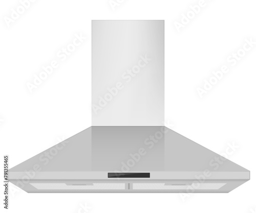 Extractor hood. Kitchen range hoods. Vector illustration.