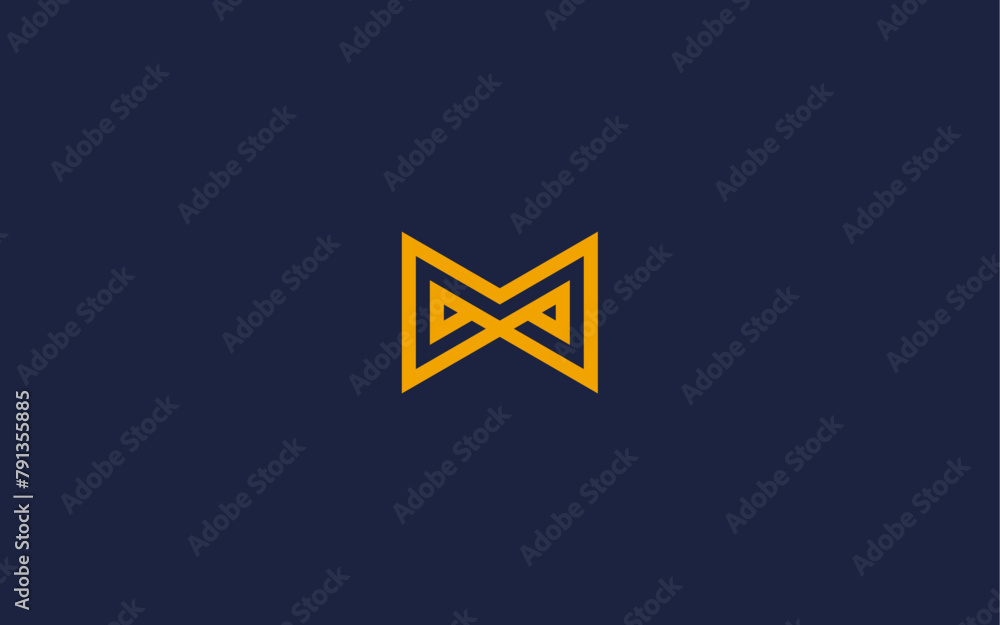 letter mm with bow tie logo icon design vector design template inspiration letter mm with bow tie logo icon design vector design template inspiration