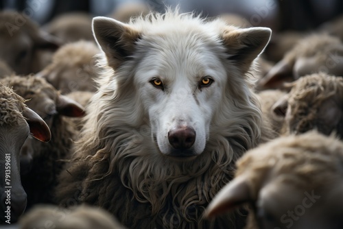 A wolf in sheep's clothing among sheep.