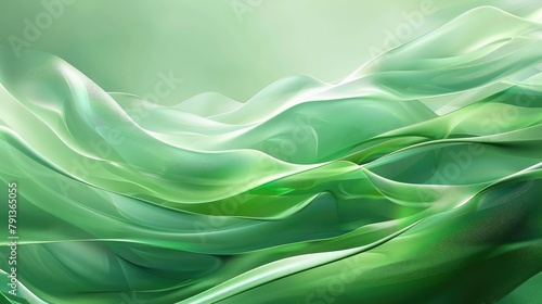 Green art, abstract, Modern and luxurious green background for contemporary wallpapers,Green bright waves art. Blurred effect background. Abstract creative graphic design. Decorative fractal style 