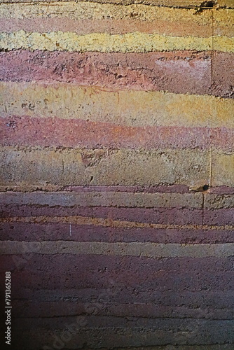 rammed earth wall texure
