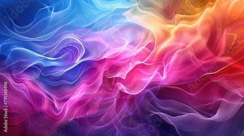 Abstract fractal background. Design element for brochure, advertisements, presentation, web and other graphic designer works. Digital collage, Moving the colour smoke on white background, 