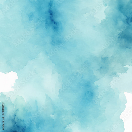 Abstract light blue watercolor for background