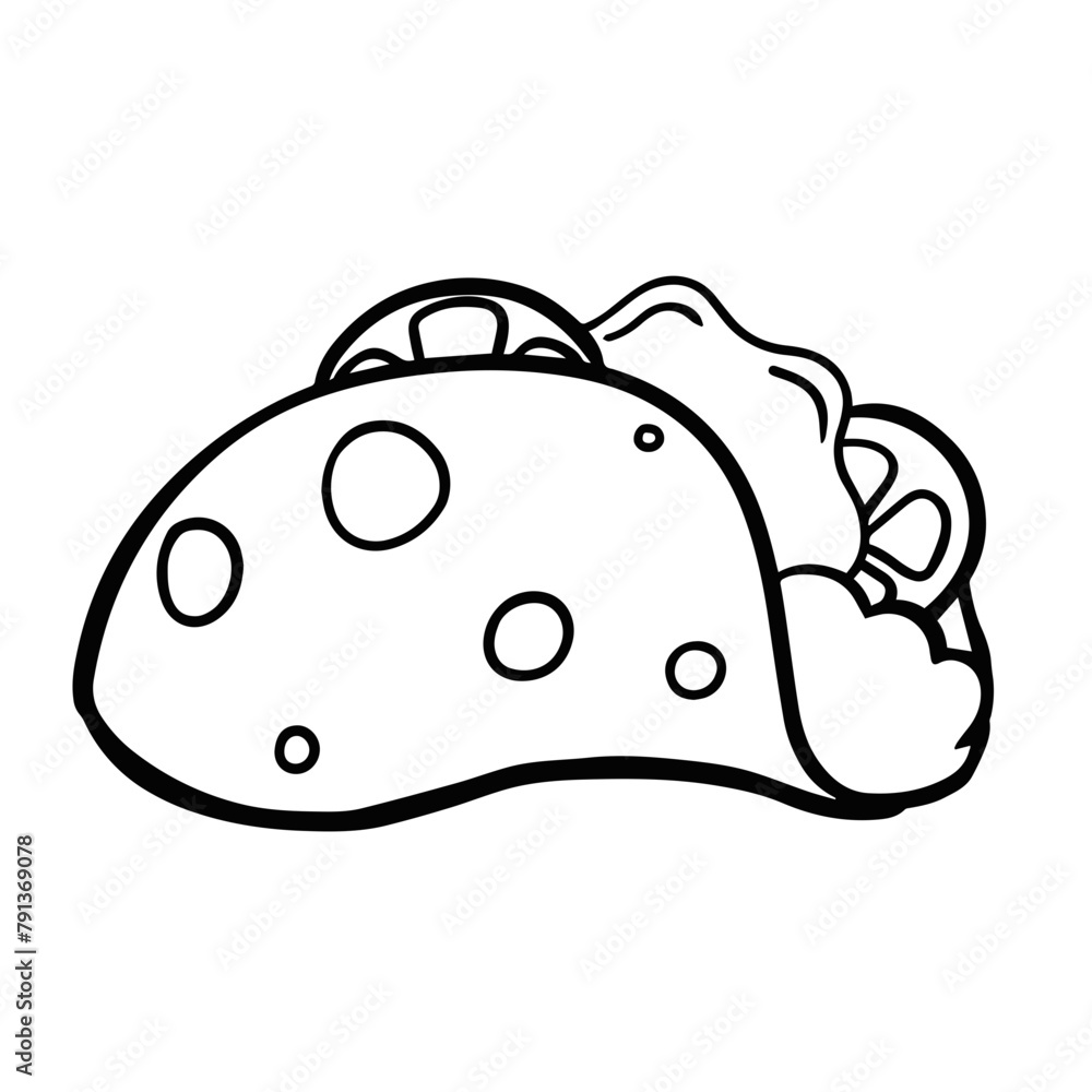 Taco Outline Taco Outline