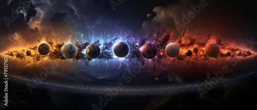 The birth of a solar system. photo
