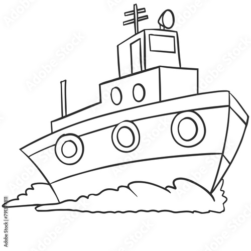 Boat Vehicle Coloring