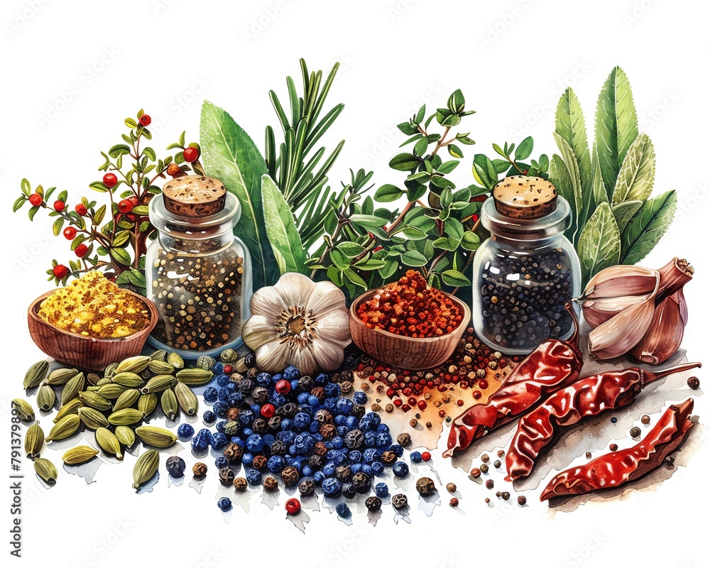 Herbs and Spices , Ingredients used to enhance the flavor of food