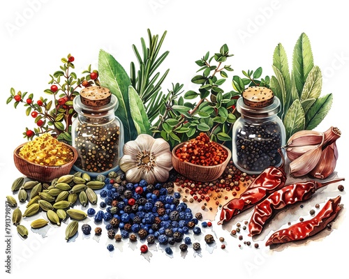 Herbs and Spices , Ingredients used to enhance the flavor of food