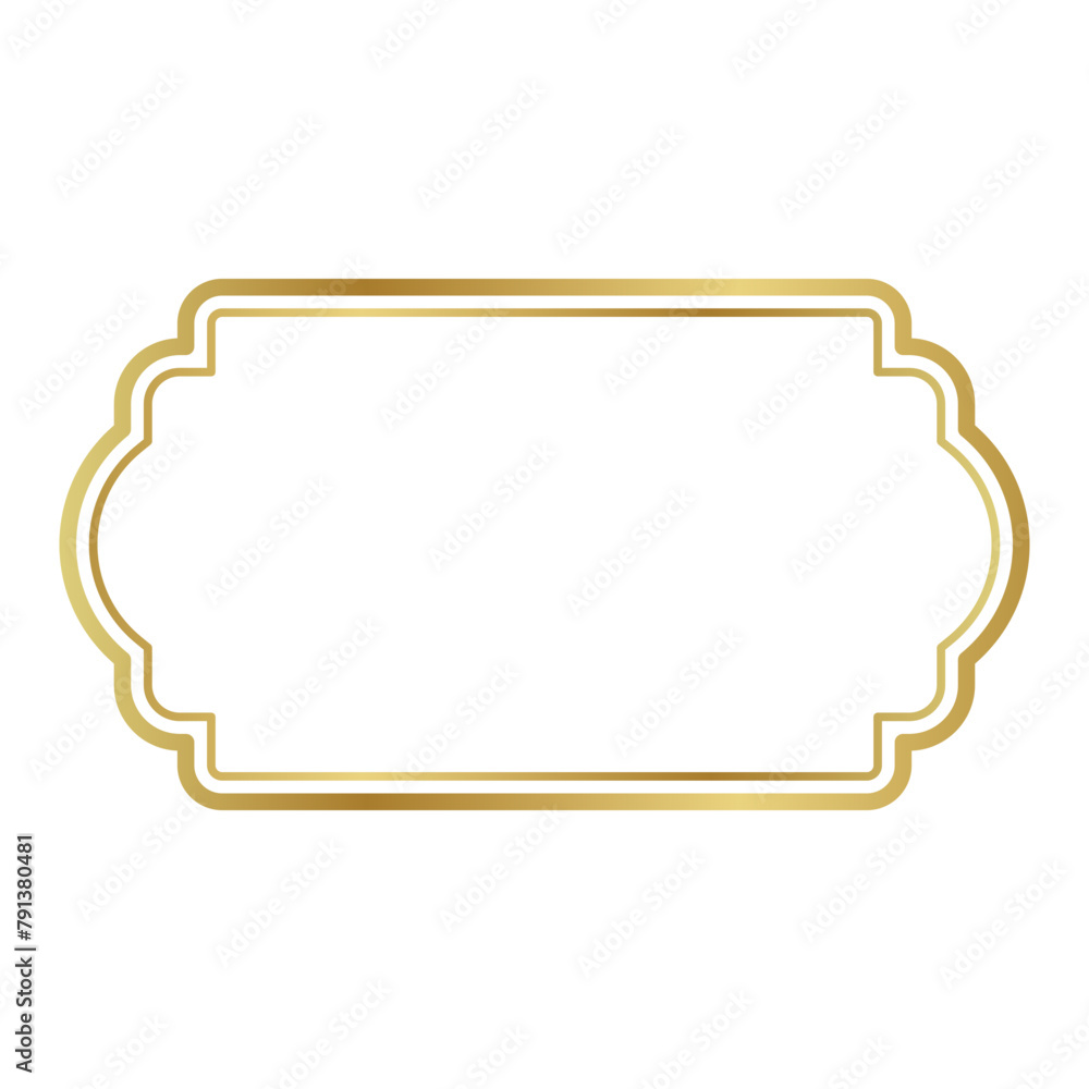 gold Frame icon. gold Frame icon.