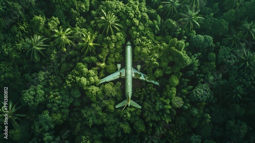 Airplane on a land amidst lush greenery, Nature, Mirrorless, Telephoto lens, Morning, Naturalistic world of travel and adventure