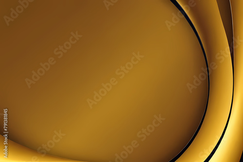 Abstract gold background with wavy lines. Vector illustration.