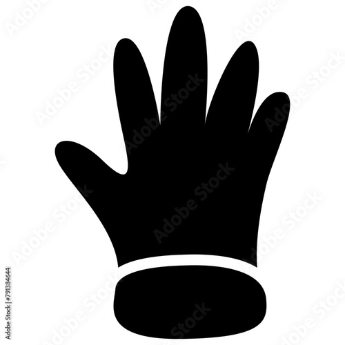 Glove Glyph Icon