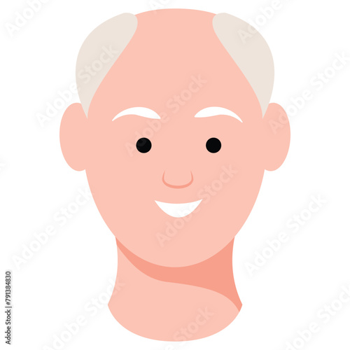 Avatar Face for Old man expression