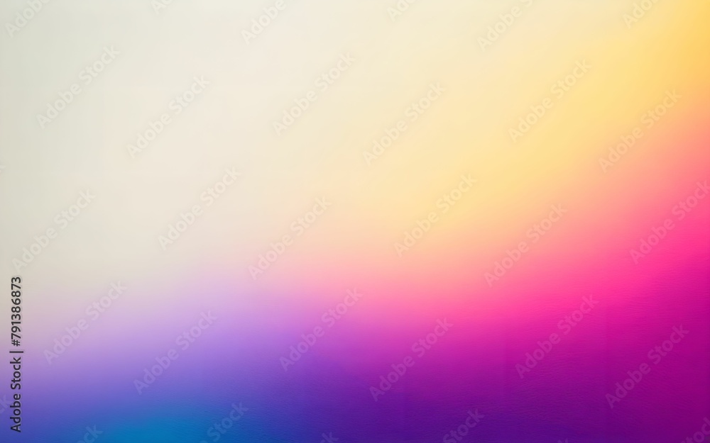 Abstract soft color holographic blurred grainy gradient banner background texture. 