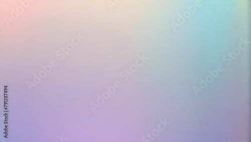 Abstract soft color holographic blurred grainy gradient banner background texture.  © KKY