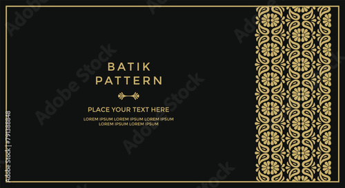 Photos Luxury and elegant vector javanese batik pattern template