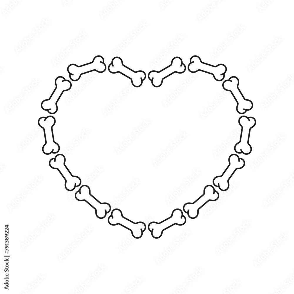 dog bone vector heart valentine icon logo symbol cartoon character doodle illustration Halloween symbol isolated clip art dog bone vector heart valentine icon logo symbol cartoon character doodle illustration Halloween symbol isolated clip art