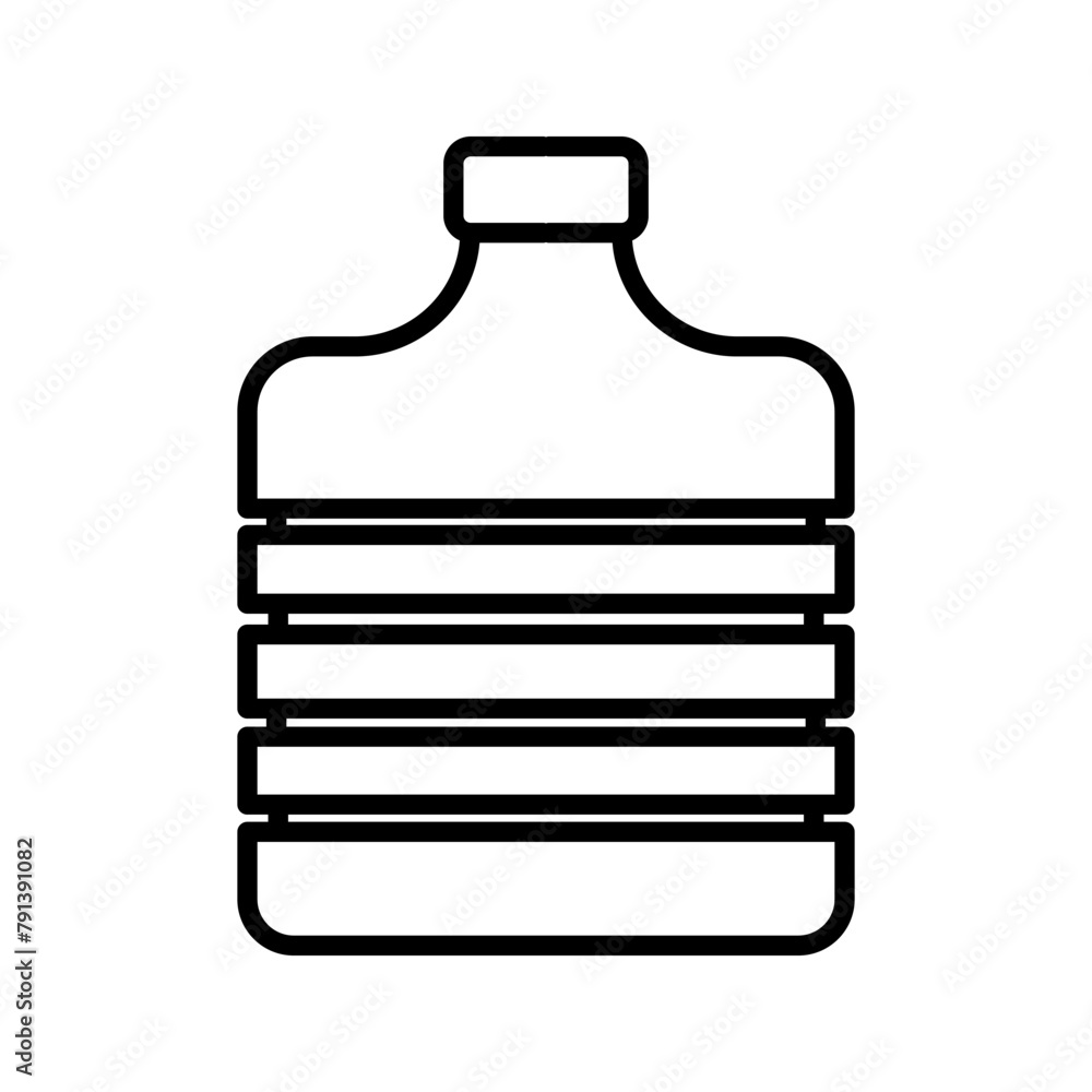 Water dispenser bottle vector sign, clean pure mineral water bottle color editable Water dispenser bottle vector sign, clean pure mineral water bottle color editable