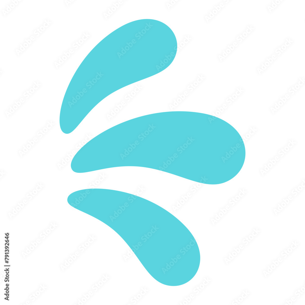 Splashing water drop Doodle Decorative Element. Splashing water drop Doodle Decorative Element.