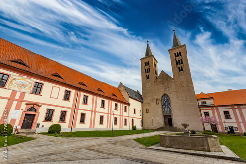 Premonstratensian Monastery from 12th century. Milevsko, Czech Republic.