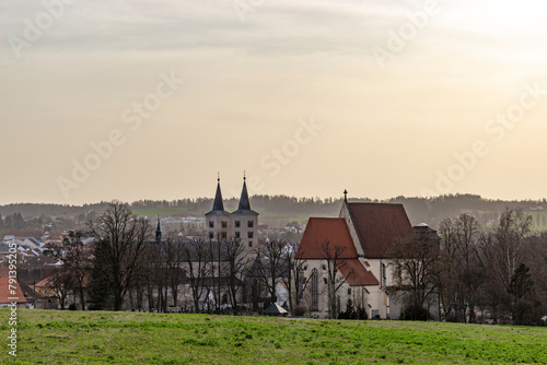 Premonstratensian Monastery from 12th century. Milevsko, Czech Republic. photo