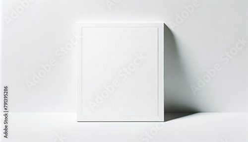モックアップ用の空白の白い台紙 photo