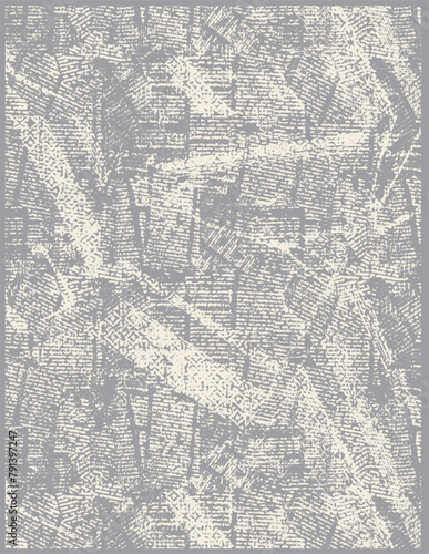 Abstract geometric seamless pattern with blots and an effect of attrition in retro colors. Vector shabby geometric carpet. Background for ceramic tile, wallpaper, linoleum, textile, rug, web page