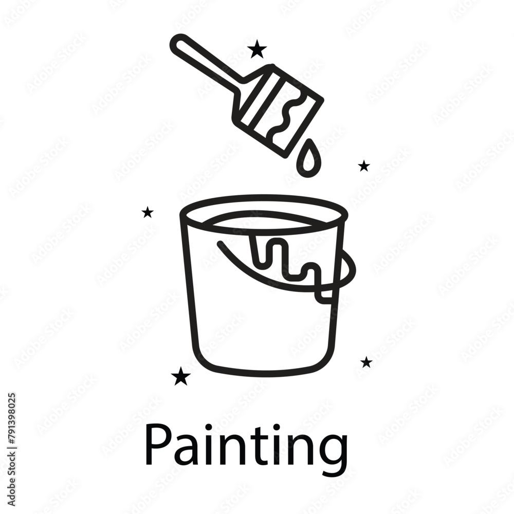 Painting Vector Icon Design Painting Vector Icon Design