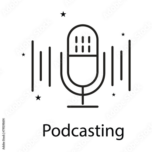 Podcastig Vector Icon Design